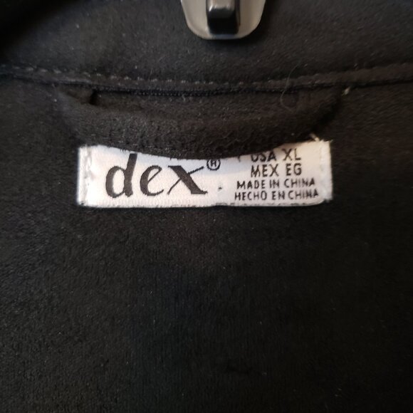 Dex Girls Moto Zippers Jacket ~ Black ~ Size 14-16 (XL) ~ EUC ~ - Picture 4 of 4